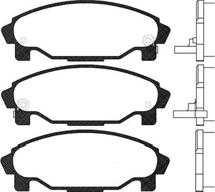 Kavo Parts BP-1509 - Kit pastiglie freno, Freno a disco autozon.pro