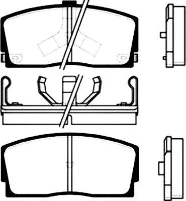 Kavo Parts BP-1503 - Kit pastiglie freno, Freno a disco autozon.pro