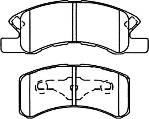 Kavo Parts BP-1514 - Kit pastiglie freno, Freno a disco autozon.pro