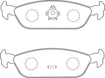 Kavo Parts BP-1511 - Kit pastiglie freno, Freno a disco autozon.pro