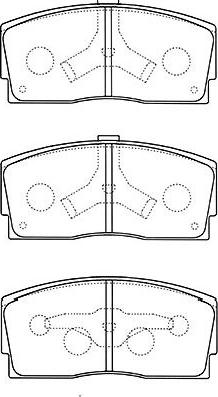 Kavo Parts BP-1517 - Kit pastiglie freno, Freno a disco autozon.pro