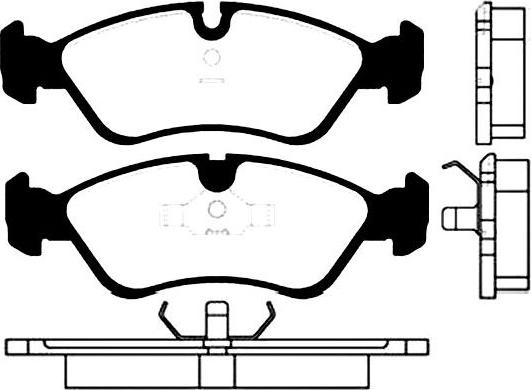 Kavo Parts BP-1001 - Kit pastiglie freno, Freno a disco autozon.pro