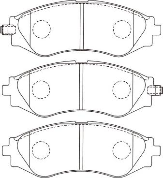 Kavo Parts BP-1003 - Kit pastiglie freno, Freno a disco autozon.pro