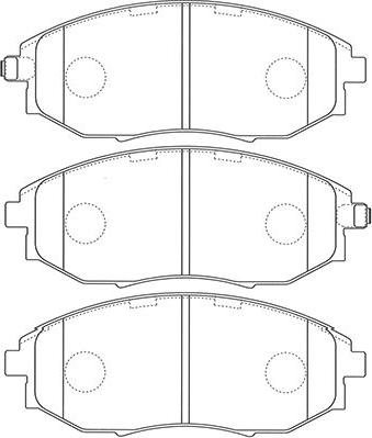 Kavo Parts BP-1014 - Kit pastiglie freno, Freno a disco autozon.pro