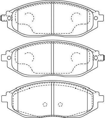 Kavo Parts BP-1016 - Kit pastiglie freno, Freno a disco autozon.pro