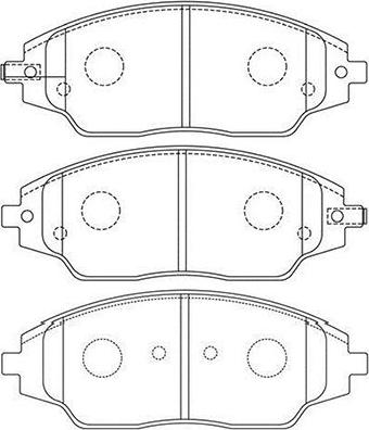 Kavo Parts BP-1018 - Kit pastiglie freno, Freno a disco autozon.pro