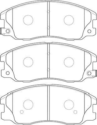 Kavo Parts BP-1012 - Kit pastiglie freno, Freno a disco autozon.pro