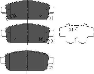 Kavo Parts BP-1022 - Kit pastiglie freno, Freno a disco autozon.pro