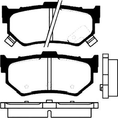 Akebono AN-8104K - Kit pastiglie freno, Freno a disco autozon.pro