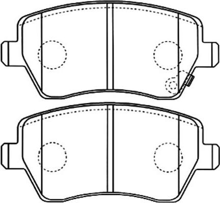 Kavo Parts BP-8526 - Kit pastiglie freno, Freno a disco autozon.pro