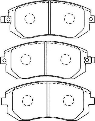 Kavo Parts BP-8017 - Kit pastiglie freno, Freno a disco autozon.pro