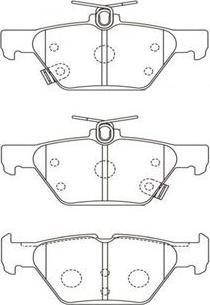 Kavo Parts BP-8026 - Kit pastiglie freno, Freno a disco autozon.pro