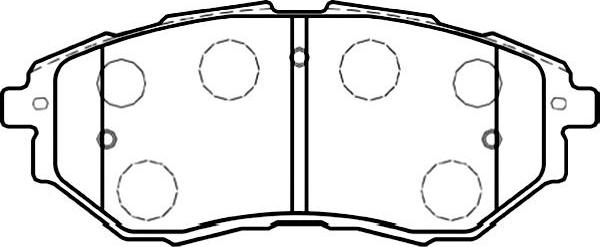 Kavo Parts BP-8020 - Kit pastiglie freno, Freno a disco autozon.pro