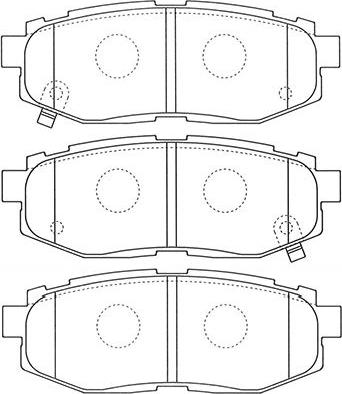 Kavo Parts BP-8023 - Kit pastiglie freno, Freno a disco autozon.pro