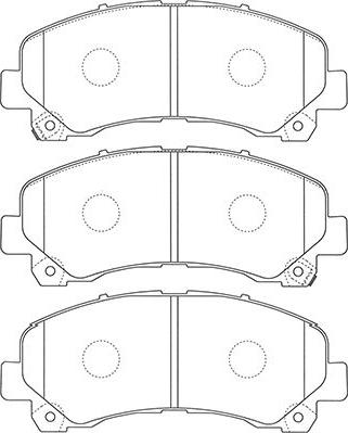 Kavo Parts BP-3517 - Kit pastiglie freno, Freno a disco autozon.pro