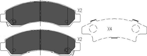 Kavo Parts BP-3520 - Kit pastiglie freno, Freno a disco autozon.pro