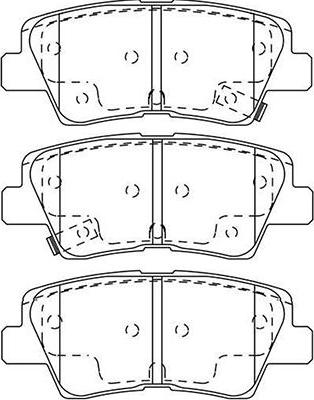 GEELY 4050047600 - Kit pastiglie freno, Freno a disco autozon.pro