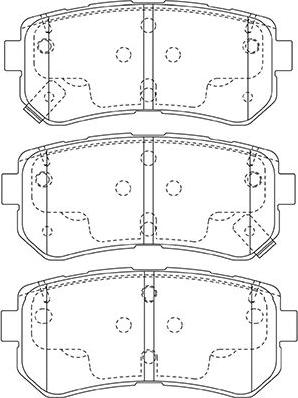 Kavo Parts BP-3046 - Kit pastiglie freno, Freno a disco autozon.pro