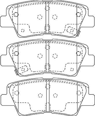 Kavo Parts BP-3048 - Kit pastiglie freno, Freno a disco autozon.pro