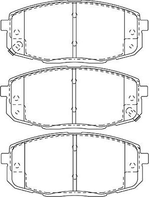 Kavo Parts BP-3043 - Kit pastiglie freno, Freno a disco autozon.pro