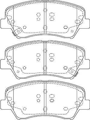 Kavo Parts BP-3047 - Kit pastiglie freno, Freno a disco autozon.pro