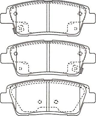 Kavo Parts KBP-3052 - Kit pastiglie freno, Freno a disco autozon.pro