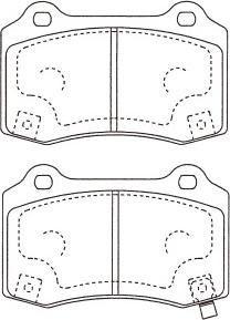 Kavo Parts BP-3050 - Kit pastiglie freno, Freno a disco autozon.pro