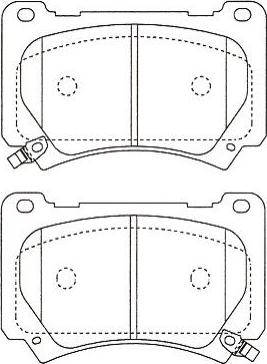 Kavo Parts BP-3053 - Kit pastiglie freno, Freno a disco autozon.pro