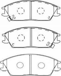 Kavo Parts BP-3004 - Kit pastiglie freno, Freno a disco autozon.pro