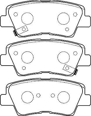 Kavo Parts BP-3034 - Kit pastiglie freno, Freno a disco autozon.pro