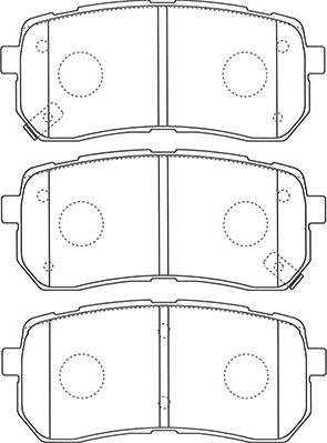 Kavo Parts BP-3036 - Kit pastiglie freno, Freno a disco autozon.pro