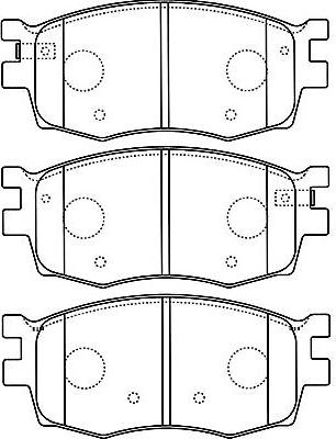 Kavo Parts BP-3031 - Kit pastiglie freno, Freno a disco autozon.pro