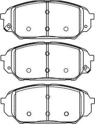 Kavo Parts BP-3038 - Kit pastiglie freno, Freno a disco autozon.pro