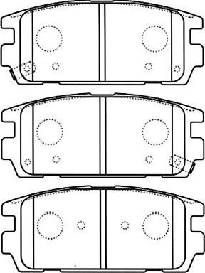 Kavo Parts BP-3022 - Kit pastiglie freno, Freno a disco autozon.pro