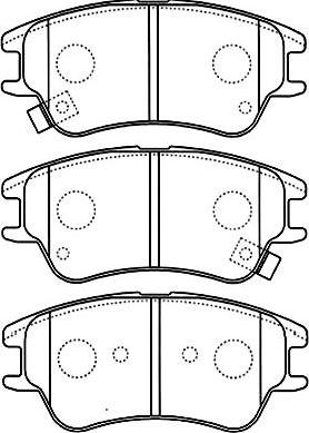 Kavo Parts BP-3027 - Kit pastiglie freno, Freno a disco autozon.pro