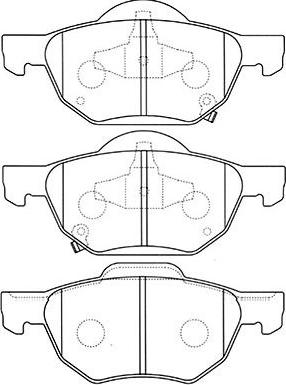 Kavo Parts BP-2045 - Kit pastiglie freno, Freno a disco autozon.pro