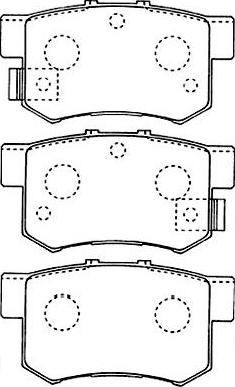 Kavo Parts BP-2043 - Kit pastiglie freno, Freno a disco autozon.pro