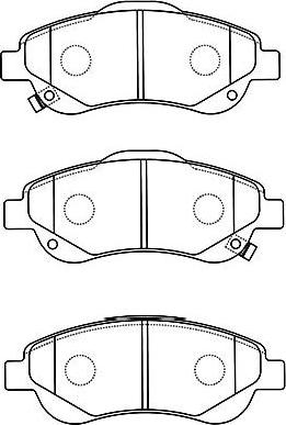 Kavo Parts BP-2054 - Kit pastiglie freno, Freno a disco autozon.pro