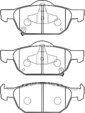 Kavo Parts BP-2056 - Kit pastiglie freno, Freno a disco autozon.pro