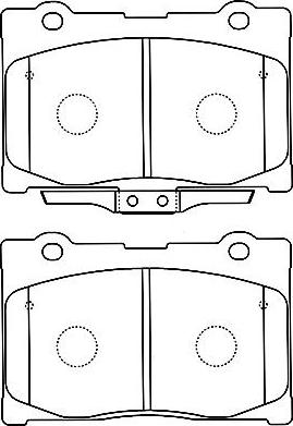 Kavo Parts BP-2052 - Kit pastiglie freno, Freno a disco autozon.pro