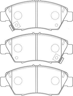 Kavo Parts BP-2061 - Kit pastiglie freno, Freno a disco autozon.pro