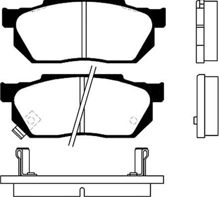 Kavo Parts BP-2001 - Kit pastiglie freno, Freno a disco autozon.pro