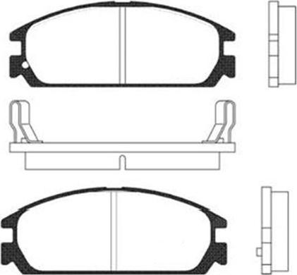 Kavo Parts BP-2008 - Kit pastiglie freno, Freno a disco autozon.pro