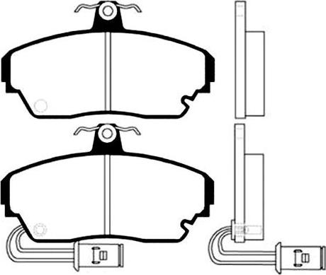 Kavo Parts BP-2007 - Kit pastiglie freno, Freno a disco autozon.pro