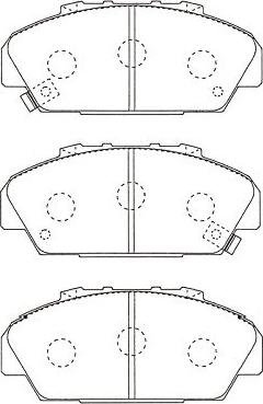 Kavo Parts BP-2018 - Kit pastiglie freno, Freno a disco autozon.pro