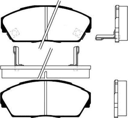 Kavo Parts BP-2021 - Kit pastiglie freno, Freno a disco autozon.pro