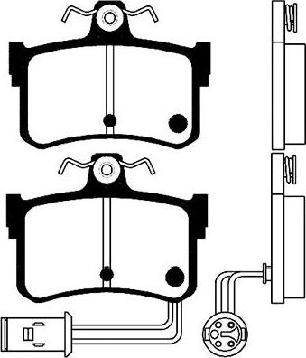 Kavo Parts BP-2027 - Kit pastiglie freno, Freno a disco autozon.pro