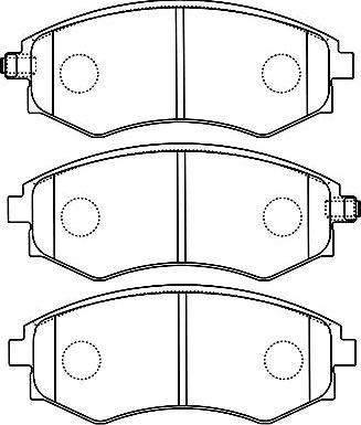 Kavo Parts BP-7504 - Kit pastiglie freno, Freno a disco autozon.pro