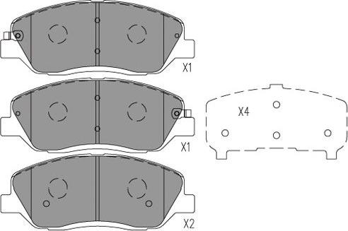 Kavo Parts BP-7507 - Kit pastiglie freno, Freno a disco autozon.pro