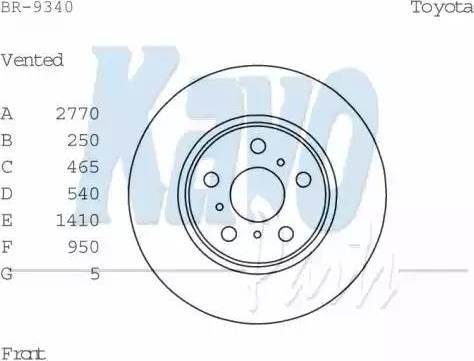 Kavo Parts BR-9340 - Discofreno autozon.pro